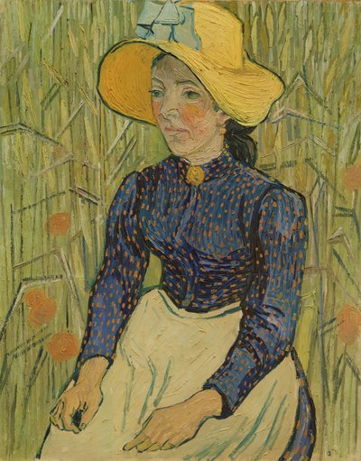 Wieśniaczka w słomkowym kapeluszu, 1890 autorstwa Vincent van Gogh
