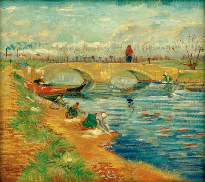 Gleize przy moście Arles autorstwa Vincent van Gogh