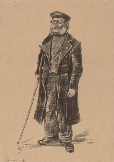 Mieszkańcy przytułków, Stojący, 1882. autorstwa Vincent van Gogh