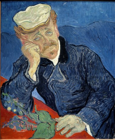 Portret doktora Paula Gacheta - olej na płótnie autorstwa Vincent van Gogh