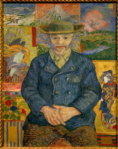 Portret ojca Tanguy Obraz Vincenta Van Gogha (1853-1890) 1887 Nd. 0,92x0,73 m Paryż, musee Rodin - Portret ojca Tanguy (Julien Tanguy autorstwa Vincent van Gogh