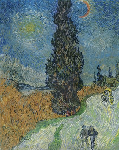 Droga z cyprysami autorstwa Vincent van Gogh