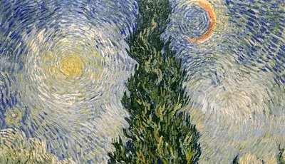 Droga z cyprysami autorstwa Vincent van Gogh