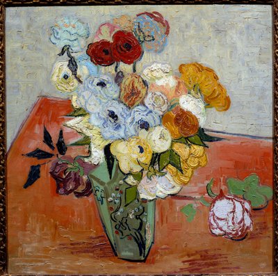 Róże i zawilce autorstwa Vincent van Gogh