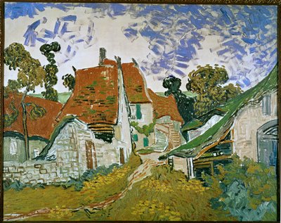 Rue a Auvers (olej na płótnie) autorstwa Vincent van Gogh