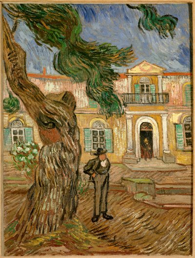 Szpital św. Pawła w Saint Remy de Provence (Saint-Remy-de-Provence). Obraz Vincenta van Gogha (1853-1890) 1889 Nd. 0,63x0,48m. Paryż, musee d