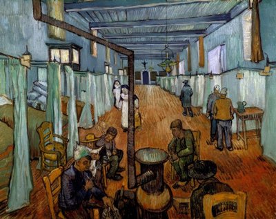 Dormitorium w szpitalu w Arles autorstwa Vincent van Gogh