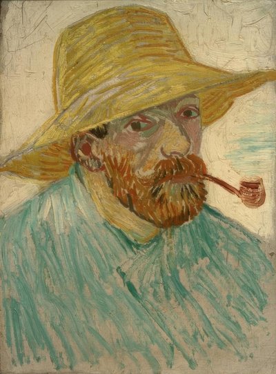 Autoportret w słomkowym kapeluszu autorstwa Vincent van Gogh