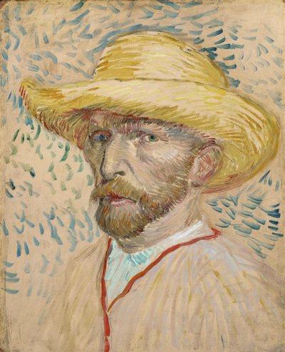 Autoportret w słomkowym kapeluszu autorstwa Vincent van Gogh