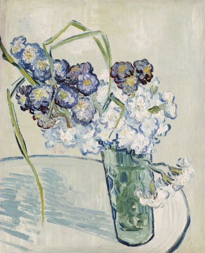 Martwa natura, waza goździków, czerwiec 1890 autorstwa Vincent van Gogh