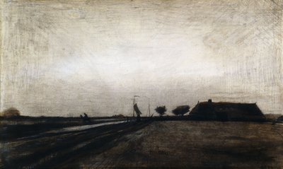 Wschód słońca; Wschód słońca, 1883 autorstwa Vincent van Gogh