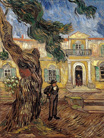 Szpital św. Pawła w Saint Remy de Provence - olej na płótnie autorstwa Vincent van Gogh