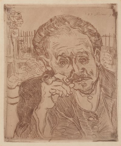 Człowiek z fajką: Portret doktora Gacheta autorstwa Vincent van Gogh