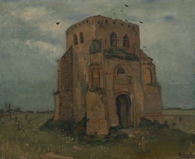 Stara wieża kościelna w Nuenen (dziedziniec chłopski) autorstwa Vincent van Gogh