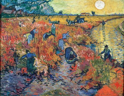 Czerwone winnice w Arles, 1888. autorstwa Vincent van Gogh
