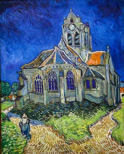 Kościół w Auvers-Sur-Oise, widok z chevet autorstwa Vincent van Gogh