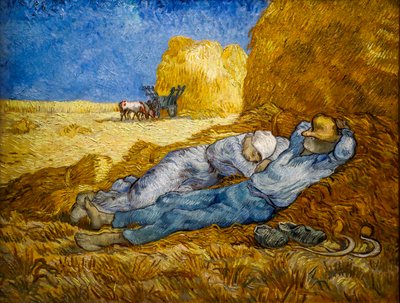 Linia południka znana również jako Siesta autorstwa Vincent van Gogh