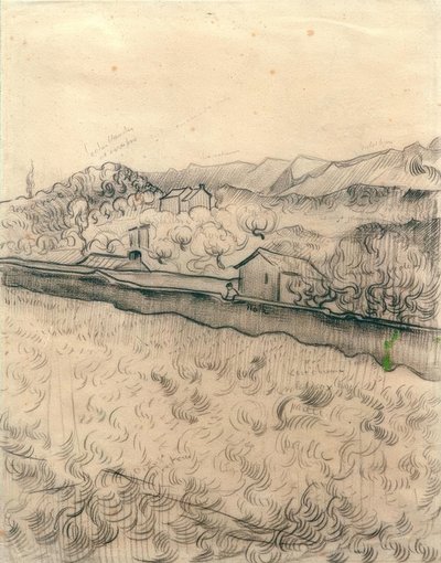 Pole otoczone murem autorstwa Vincent van Gogh