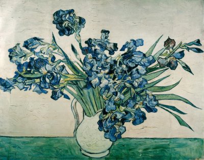 Wazon z irysami autorstwa Vincent van Gogh