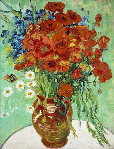 Wazon z Chabrami i Makami autorstwa Vincent van Gogh