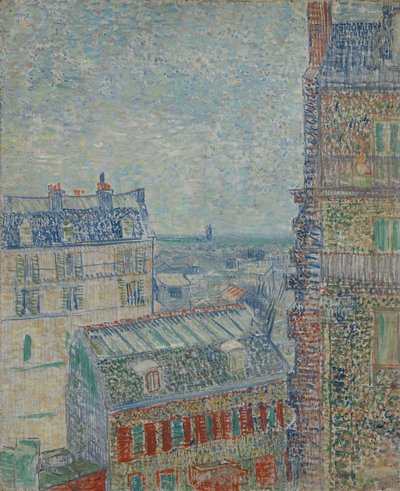 Widok na Paryż z mieszkania Theo przy Rue Lepic autorstwa Vincent van Gogh