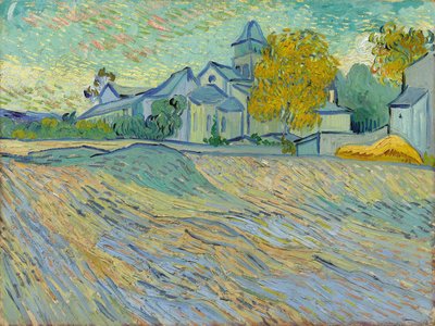 Widok Azylu i Kaplicy Saint-Remy, 1889 autorstwa Vincent van Gogh