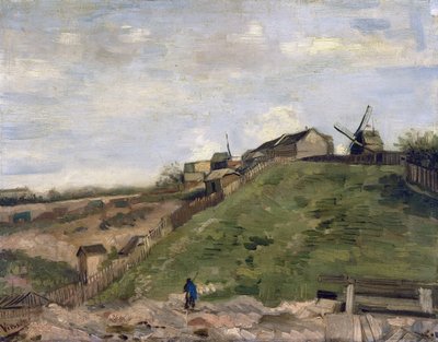 ""Widok na Butte Montmartre z kamieniołomem"" (Wzgórze Montmartre z kamieniołomem) Obraz Vincenta van Gogha (1853-1890) 1886 Wymiary 32 X 41 cm Amsterdam, Muzeum Van Gogha autorstwa Vincent van Gogh