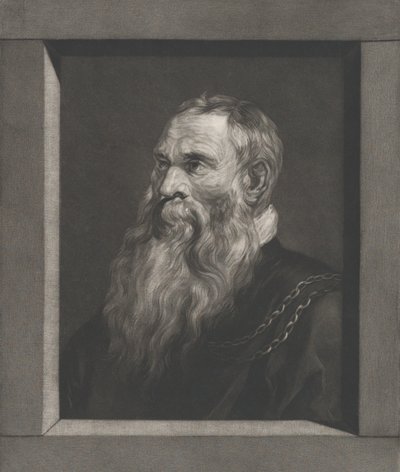 Portret starca z brodą, ca. 1787-1851. autorstwa Vincenz Georg Kininger