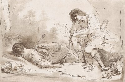 Cefalus i Prokrys, 1764-98. autorstwa Vincenzio Vangelisti