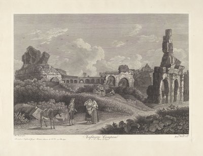 Amfiteatr w Kapui Anfiteatro Campano a S. Maria di Capua (tytuł na obiekcie) autorstwa Vincenzo Alloja