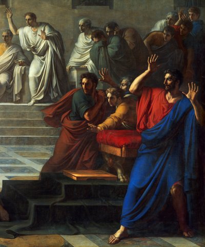 Śmierć Cezara, 15 marca 44 pne, Vincenzo Camuccini (1771-1844) autorstwa Vincenzo Camuccini