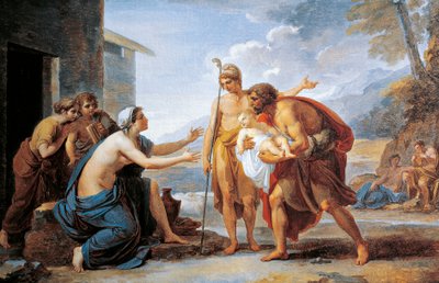Paryż i Hekuba — Vincent Camuccini (1771-1844) autorstwa Vincenzo Camuccini