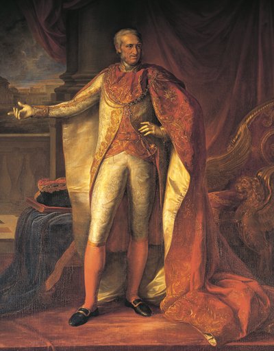 Portret Ferdynanda I z Obojga Sycylii (olej na płótnie) autorstwa Vincenzo Camuccini