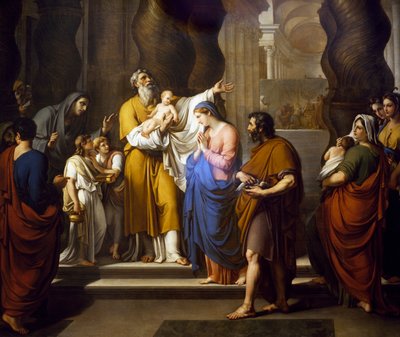 Prezentacja w świątyni autorstwa Vincenzo Camuccini