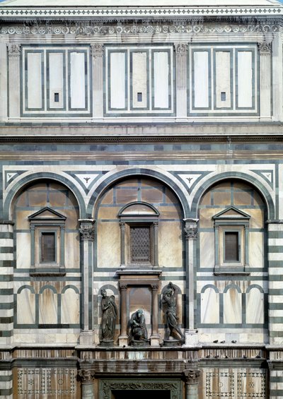 Św. Jan Chrzciciel, Jego Kat i Salome (Szczegół baptysterium we Florencji) - Rzeźba autorstwa Vincenzo Danti