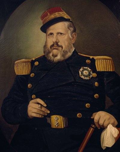 Portret Ferdynanda II Burbon-Two Sycylii (olej na płótnie) autorstwa Vincenzo De Mita