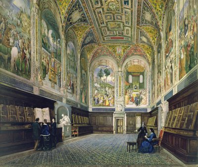 Biblioteka Piccolomini, Siena autorstwa Vincenzo Marchi