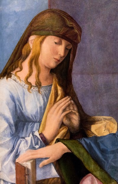 Dziewica z Dzieciątkiem i święty autorstwa Vincenzo di Biagio Catena