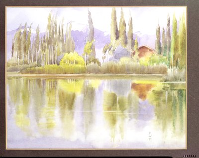 Jezioro Dal, Kaszmir autorstwa Violet M. Minchin