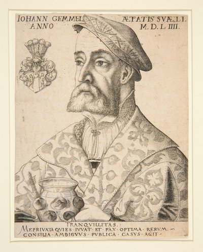 Portret Joannesa Gemmela autorstwa Virgil Solis