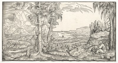 Św. Jan na wyspie Patmos autorstwa Virgilius Solis