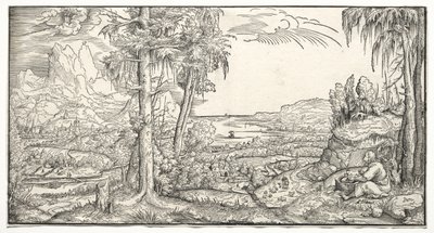 św. Jana na wyspie Patmos, ok. godz. 1545-55. autorstwa Virgilius Solis