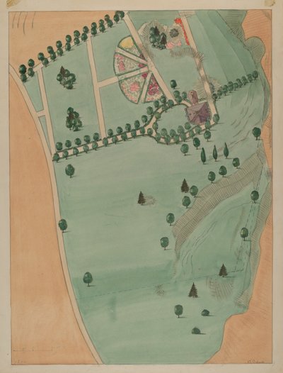 Eliza B. Jumel Estate, ok. 1936. autorstwa Virginia Richards
