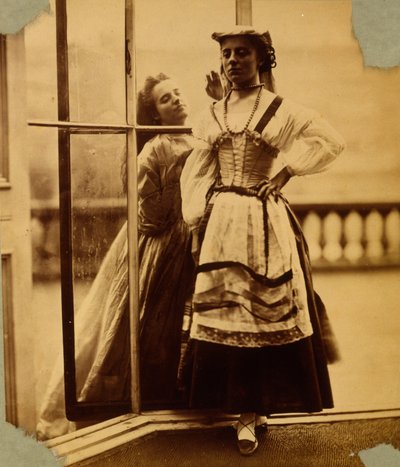 Studium dziewczynki w stroju chłopskim, ok. 1855-65 autorstwa Viscountess Hawarden