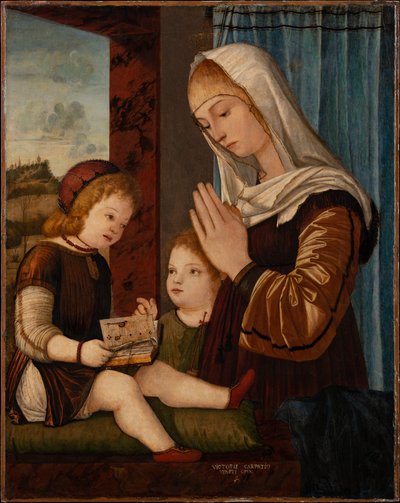 Madonna z Dzieciątkiem i małym św. Janem autorstwa Vittore Carpaccio