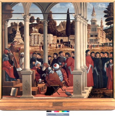 Spór św. Szczepana ze starszymi Sanhedrynu autorstwa Vittore Carpaccio