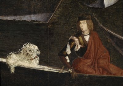 Cud relikwii Krzyża Świętego na moście Rialto". Szczegół. Obraz autorstwa Vittore Scarpazzy znanego jako Vittore Carpaccio (1460-1525) autorstwa Vittore Carpaccio