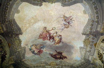 Obraz koronujący Apollo autorstwa Vittorio Maria Bigari