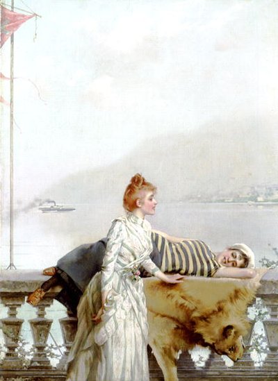 Marzyciele (jeden z pary) autorstwa Vittorio Matteo Corcos