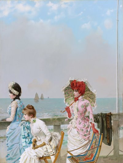 Południe nad morzem autorstwa Vittorio Matteo Corcos